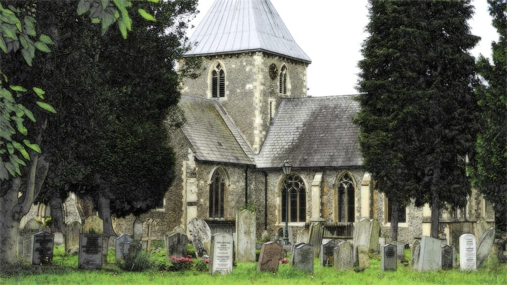 Traditional Catholic Church Cemetery