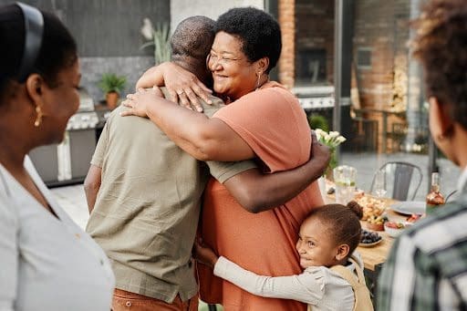 Family embraces