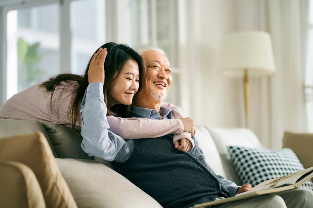 A memory of a father and daughter